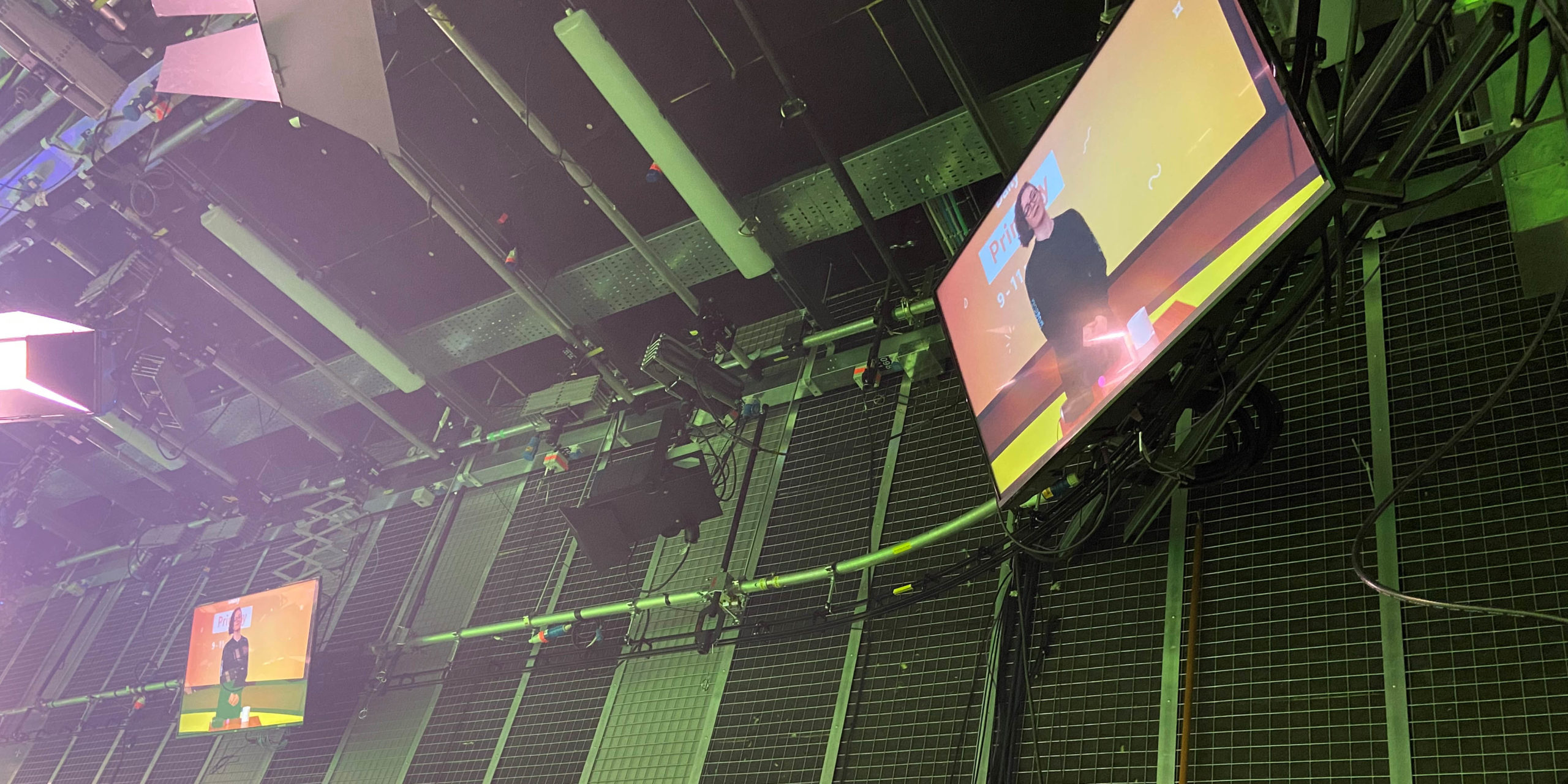 An Explainer on a screen at the BBC filming studios demoing one of our hands-on activities.