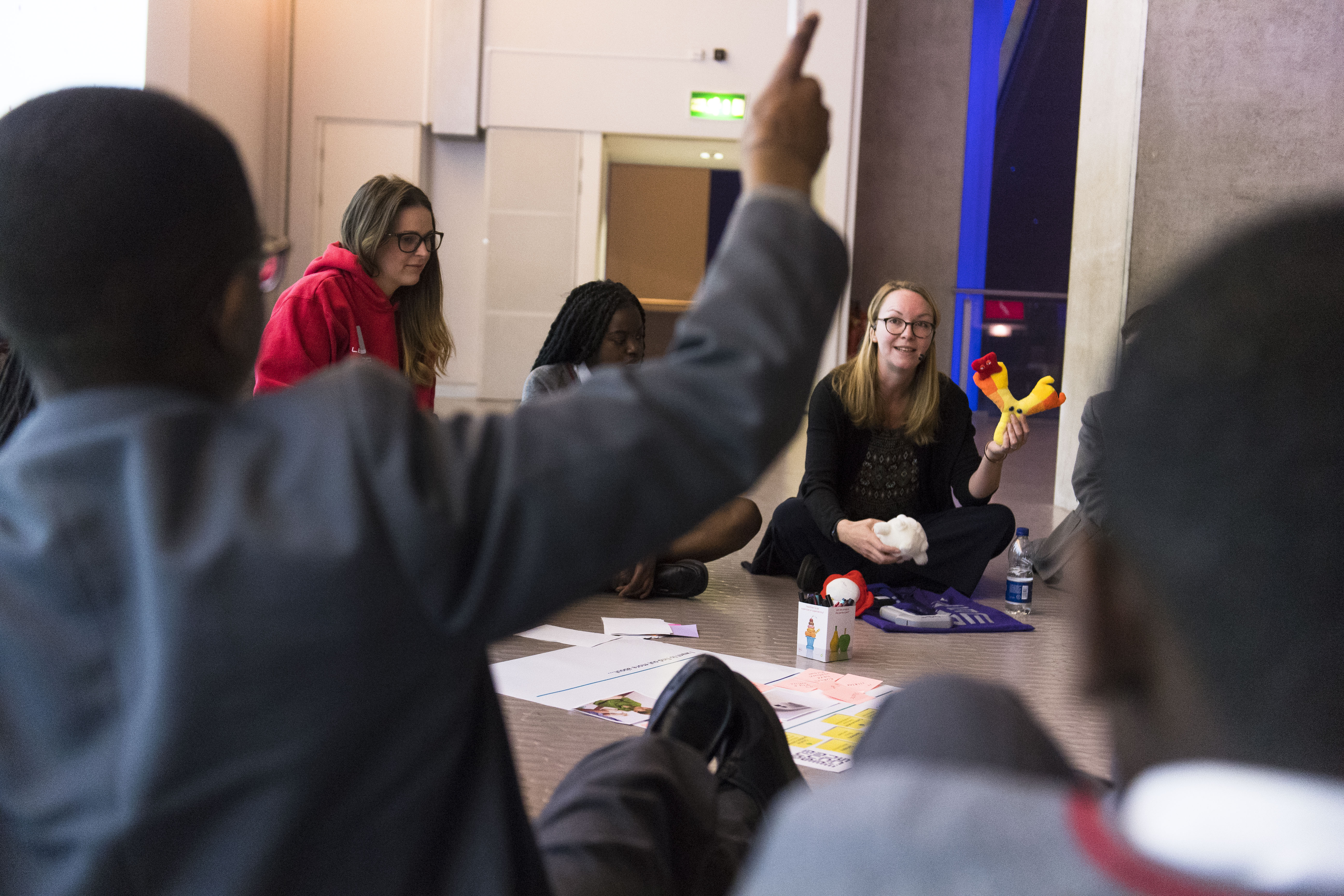 Students participating in the Your World Now workshop.